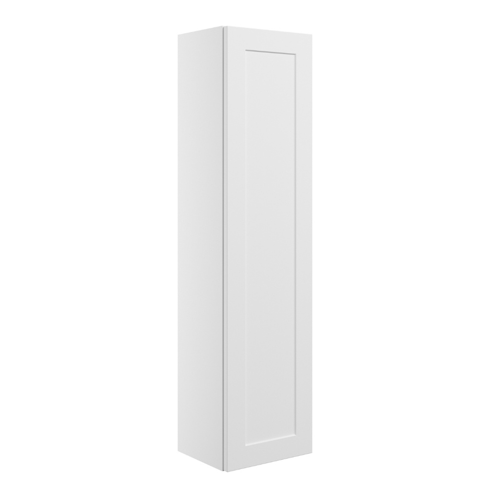Apex Frame Matt White 300mm Wall Hung Tall Unit Cut Out